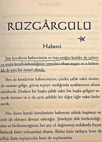 RÜZGARGÜLÜ okuma kitabı