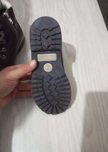 Mor Süet Bağcıklı Kız Botu - Görsel 5