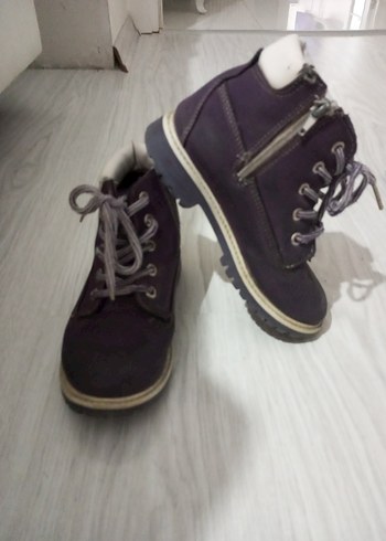 Mor Süet Bağcıklı Kız Botu - Görsel 2