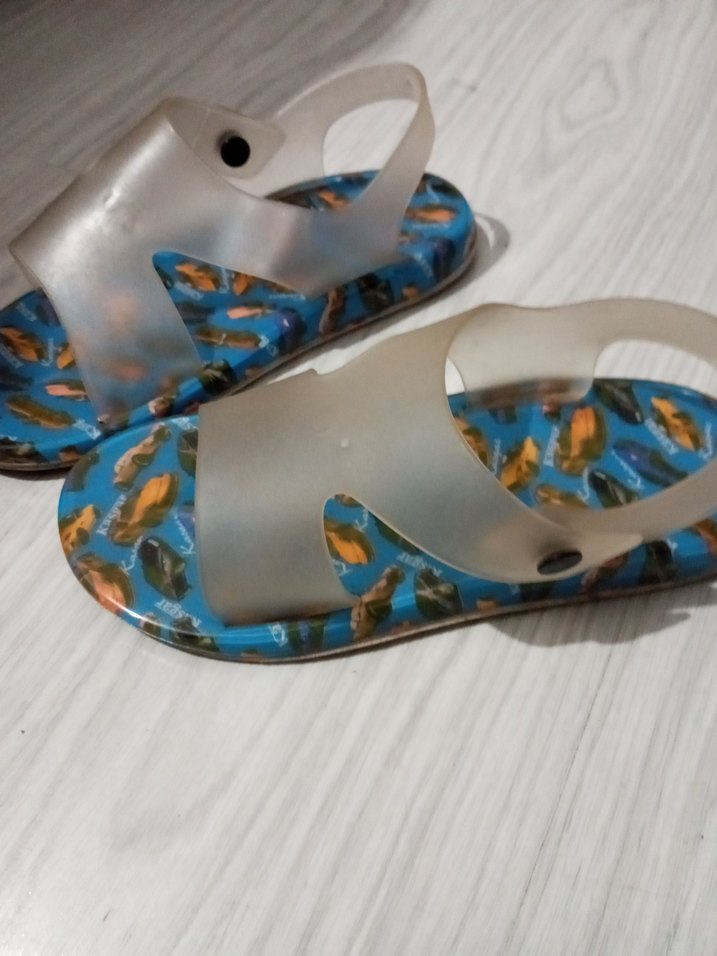 Mavi Bağlamalı Erkek Çocuk plaj terliği sandalet - Görsel 2