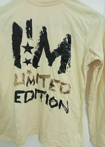 Beyaz Baskılı Uzun Kollu Kız Tişörtü - Görsel 2