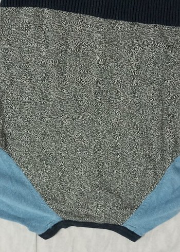 Gri Erkek Çocuk Düğmeli Uzun Kollu kazak - Görsel 4