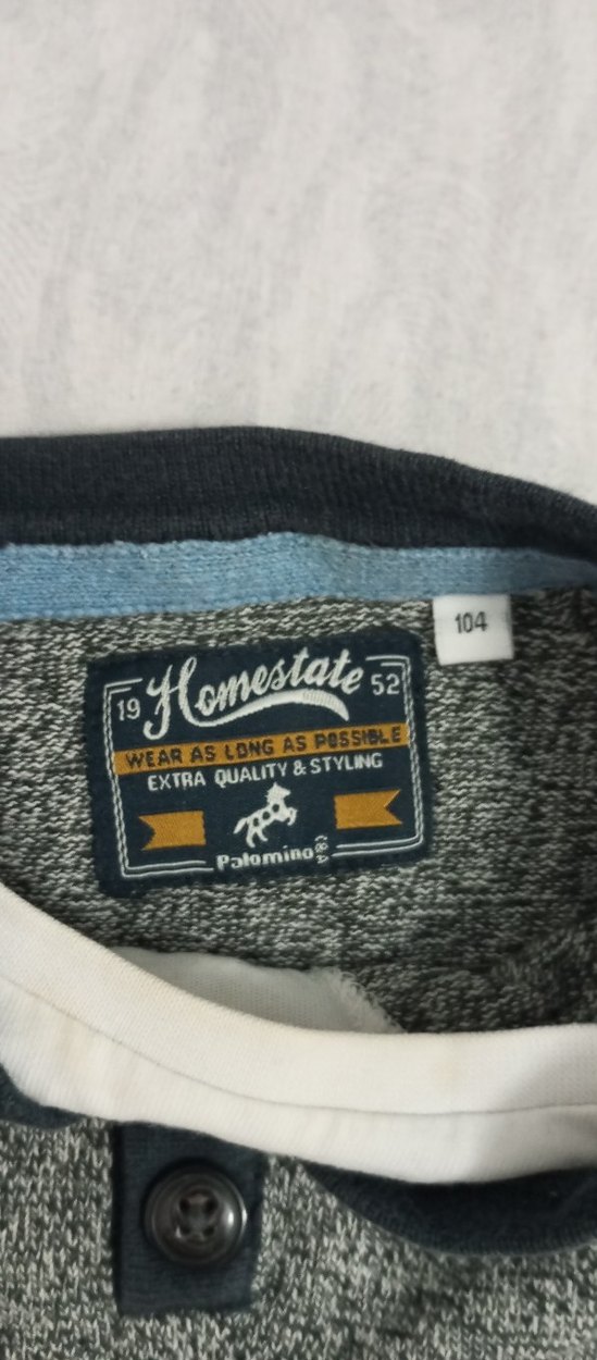 Gri Erkek Çocuk Düğmeli Uzun Kollu kazak - Görsel 2