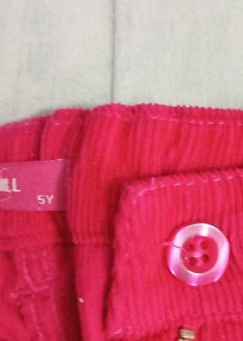 Pembe kadife kot pantolon - Görsel 7