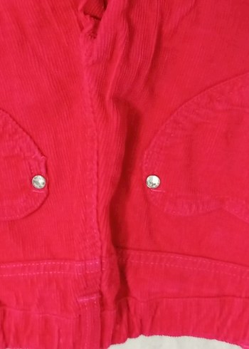 Pembe kadife kot pantolon - Görsel 5