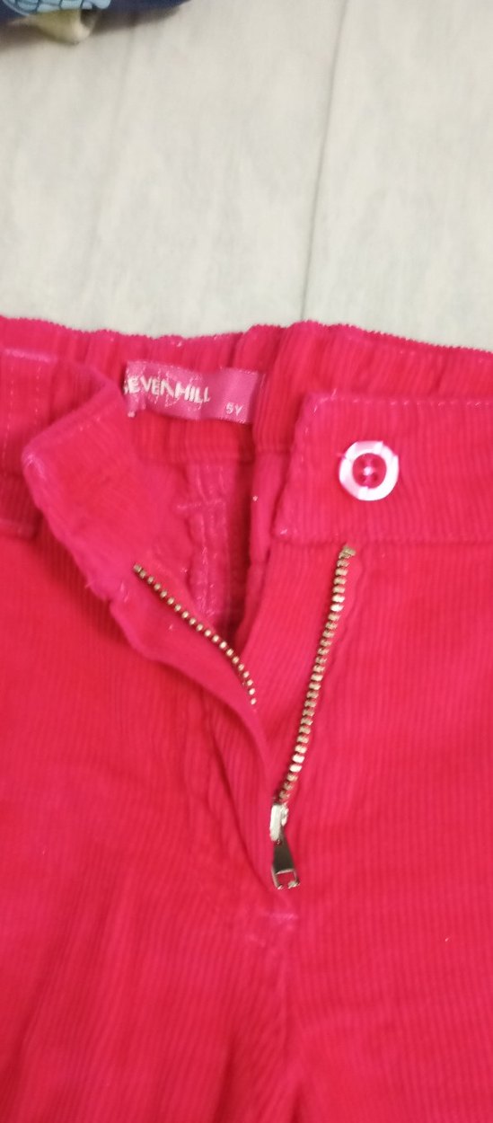 Pembe kadife kot pantolon - Görsel 4