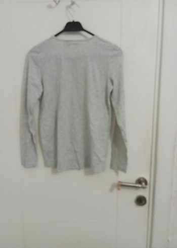 Kız Çocuk Gri Uzun Kollu Minnie Mouse Tişört - Görsel 4