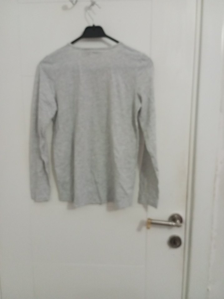 Kız Çocuk Gri Uzun Kollu Minnie Mouse Tişört - Görsel 4