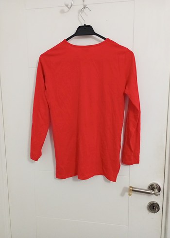 Kız Çocuk Kırmızı Uzun Kollu Payetli Tişört - Görsel 8