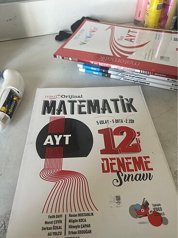 Orijinal yayınları Ayt matematik deneme