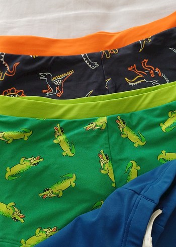 NABAIJI Renkli Baskılı Erkek Çocuk Mayo Şortları - Görsel 2