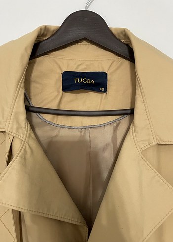 Camel Kemerli Kadın Trençkot - Görsel 2