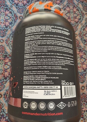 Diğer Commander Whey Protein Tozu