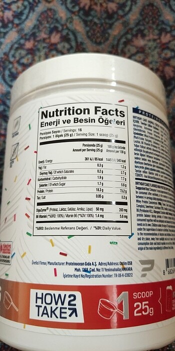 m Beden Protein Ocean Whey Protein Tozu