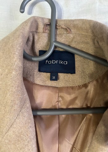 Bej Kadın Yün Midi Kaban - Görsel 2