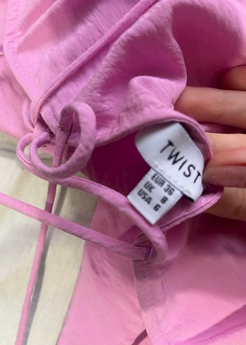 Pembe V Yakalı Salaş Kadın Atlet - Görsel 3