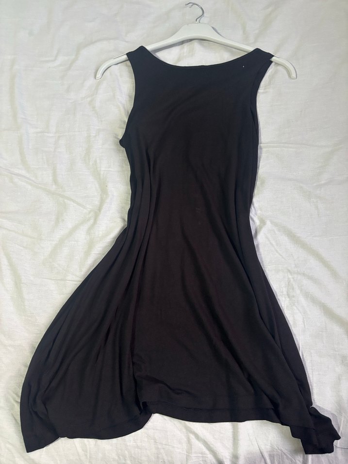 Siyah Drapeli Uzun Abiye Elbise - Görsel 3