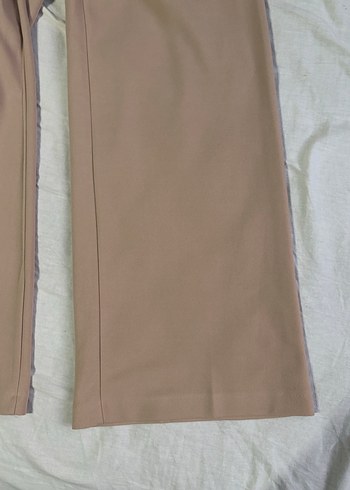 Bej Kadın Kumaş Pantolon Midi Boy - Görsel 2