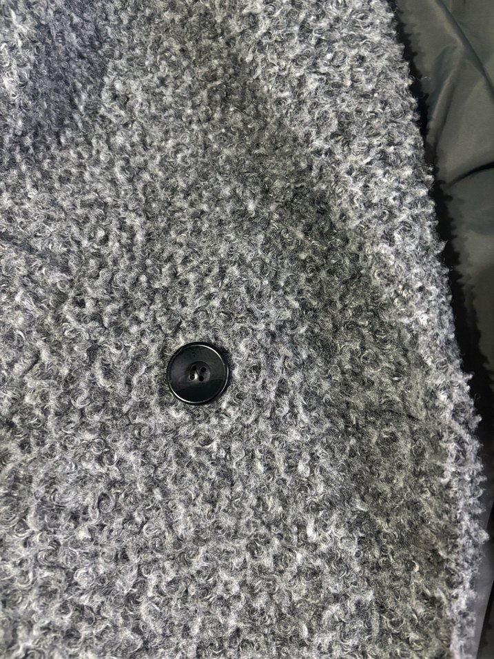 Gri Midi Boy Kürklü Kadın Kaban - Görsel 4