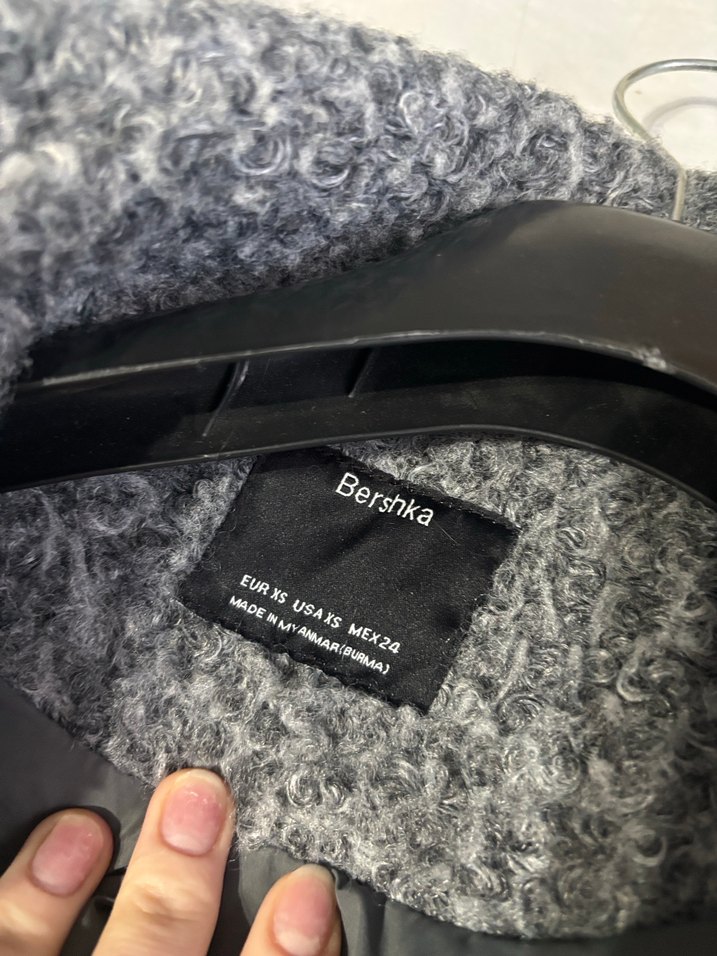 Gri Midi Boy Kürklü Kadın Kaban - Görsel 2