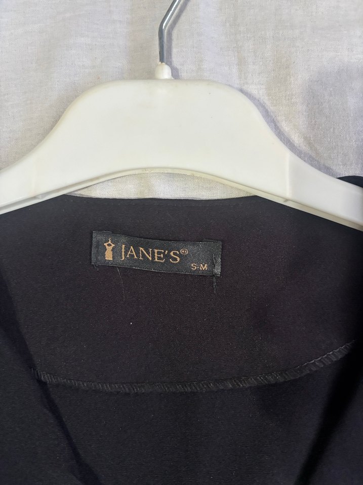 Düğmeli Siyah Kadın Yelek - Görsel 2