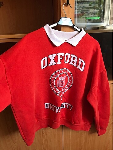 Yakalı oversize sweat