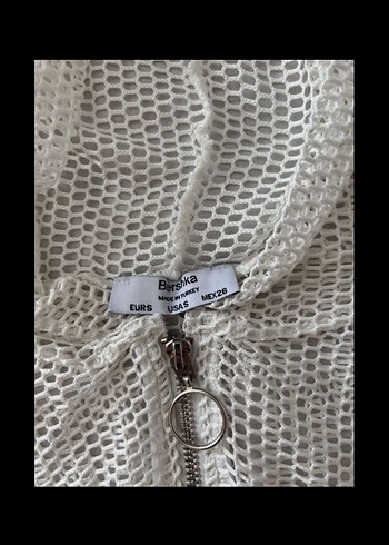 s Beden Bershka fileli crop hırka