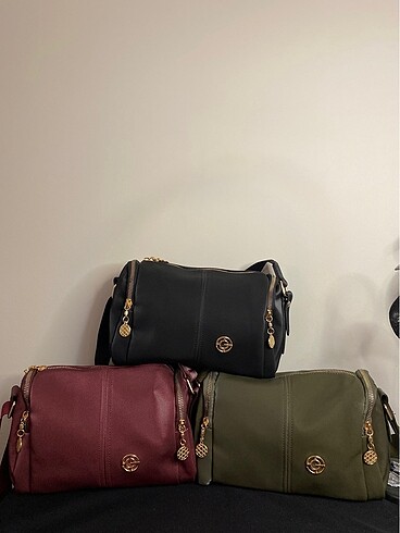 Bordo omuz askılı çanta