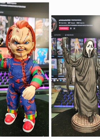  5 figur scream , chucky,valak,predator,terrifier