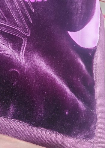 Koyu Mor Desenli Battaniye - Görsel 2