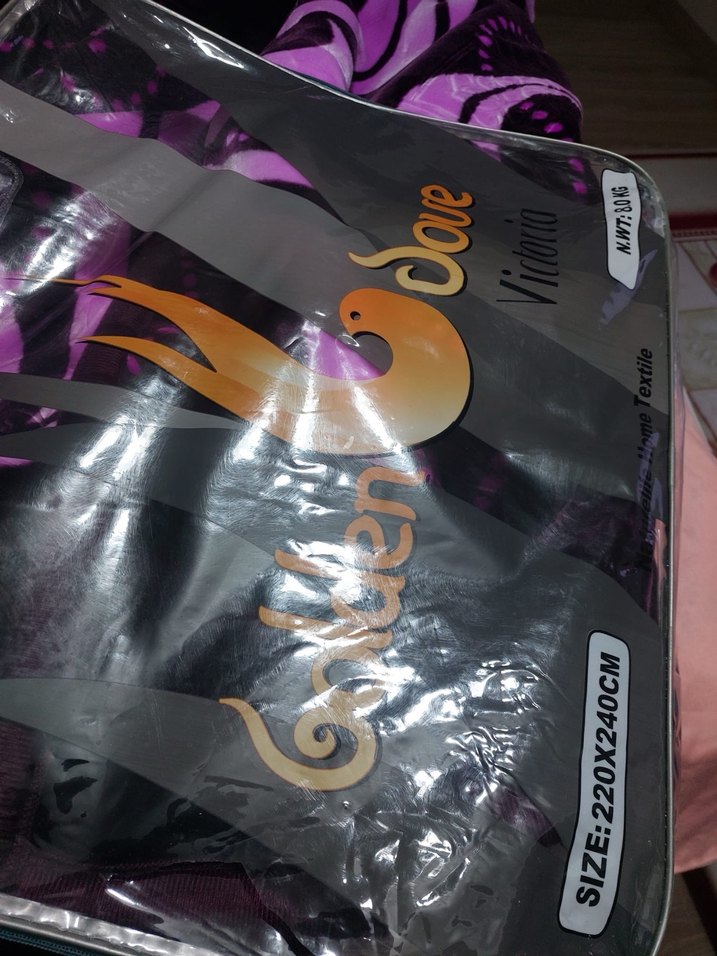 Koyu Mor Desenli Battaniye - Görsel 4