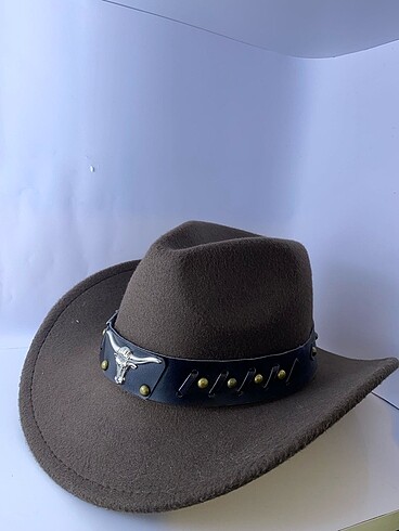 Unisex kovboy fötr şapka