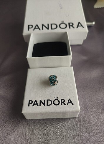  Beden mavi Renk Pandora Murano Charm 