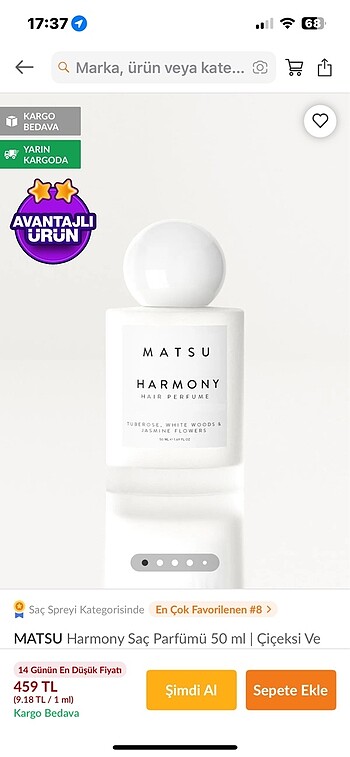 Matsu Harmony Saç Parfümü
