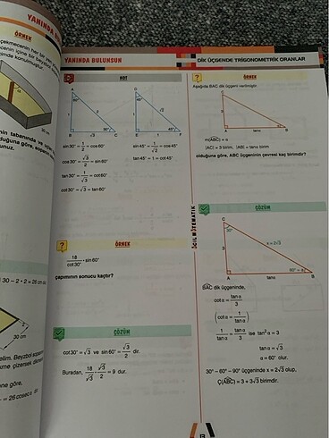  Beden Renk acil matematik trigonometri fasikülü