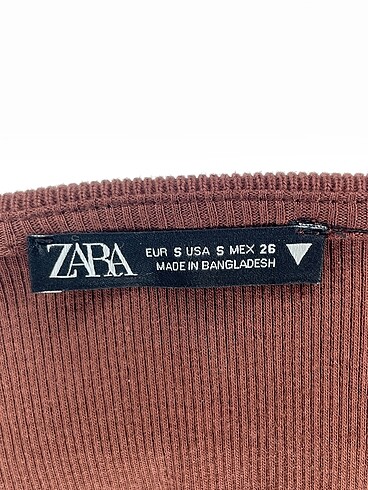 s Beden kahverengi Renk Zara Bluz %70 İndirimli.