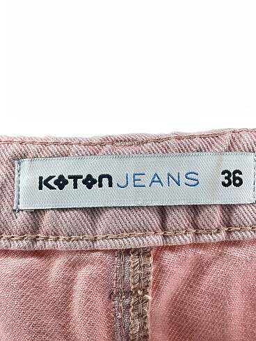 36 Beden pembe Renk Koton Jean / Kot Şort %70 İndirimli.