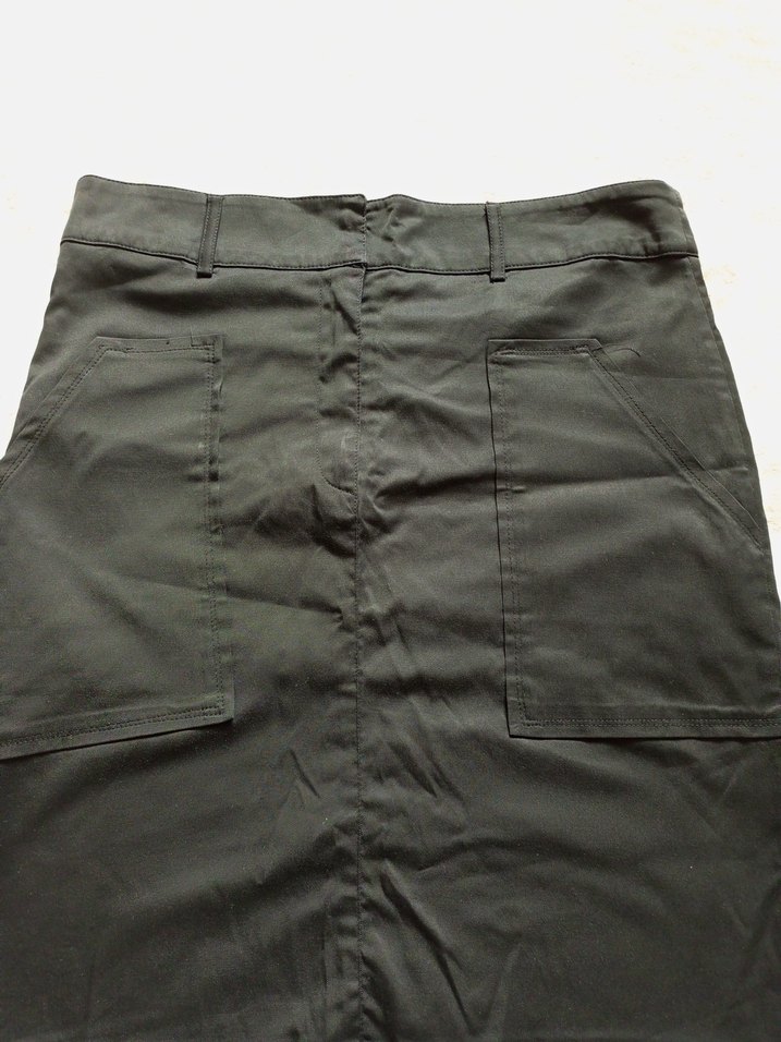 Siyah Midi Hamile Eteği - Görsel 5