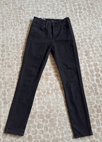 Kadın Siyah Denim Normal Boy Jean