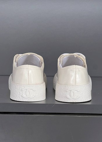 37 Beden beyaz Renk Beyaz Chanel Blok Topuklu Kadın Spor Ayakkabı