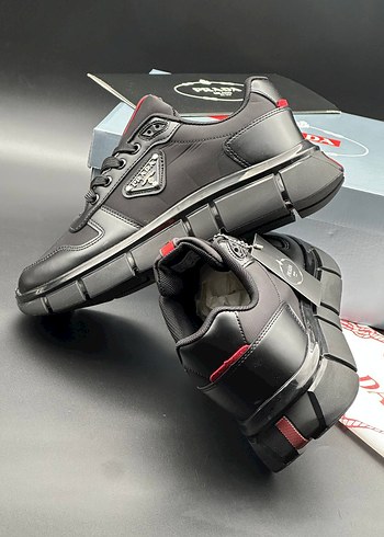 Prada Prada Siyah Bağcıklı Erkek Spor Ayakkabı