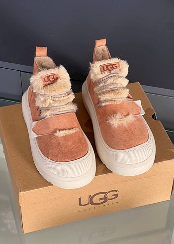 38 Beden Ugg Süet Peluş Detaylı Platform Topuklu Kadın Bot