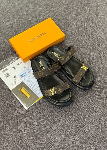 Louis Vuitton Louis Vuitton Baskılı Tokalı Kadın Terlik