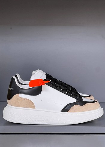 Siyah Beyaz Bağcıklı Erkek Spor Ayakkabı - Görsel 5