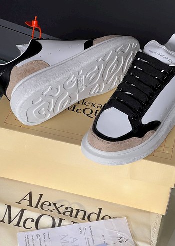 Siyah Beyaz Bağcıklı Erkek Spor Ayakkabı - Görsel 6