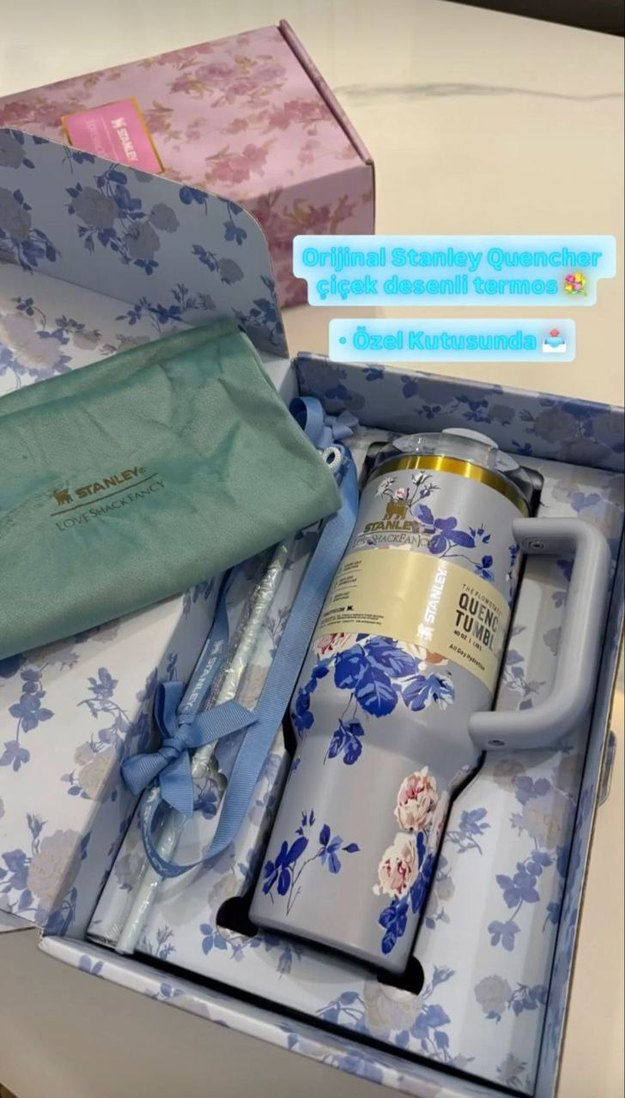 Stanley Pembe Çiçekli Çocuk Termosu - Görsel 3