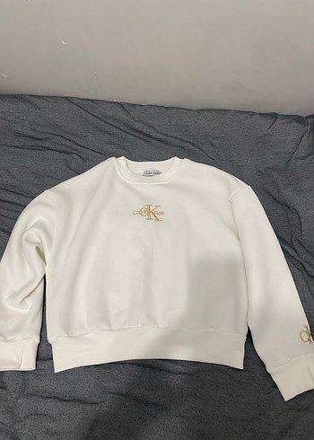 Kadın Beyaz Calvin Klein Sweatshirt
