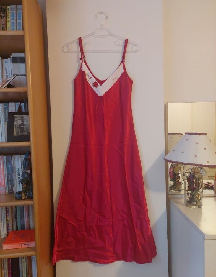 6 Parça Saten Gecelik Takımı - Görsel 4