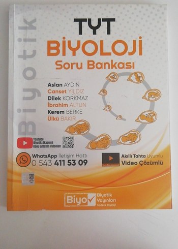 TYT Biyoloji Soru Bankası - Biyotik Yayınları