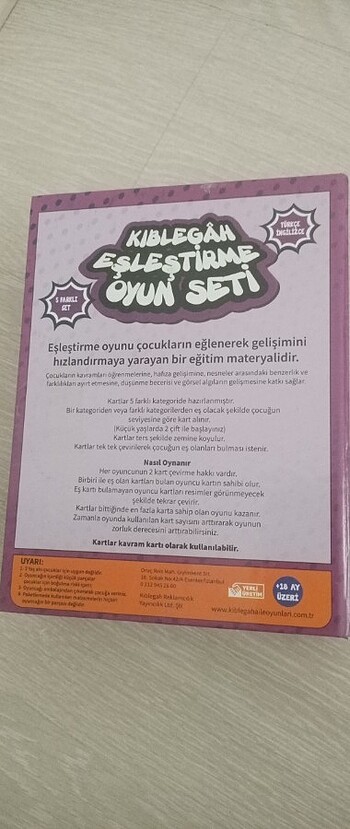 Diğer Kiblegah Eşleştirme Oyun Seti